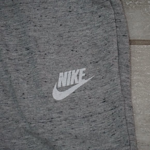 NEW Nike Sweatpants Woman's Large White Heathered Loose Fit Mid Rise Joggers - Picture 3 of 6